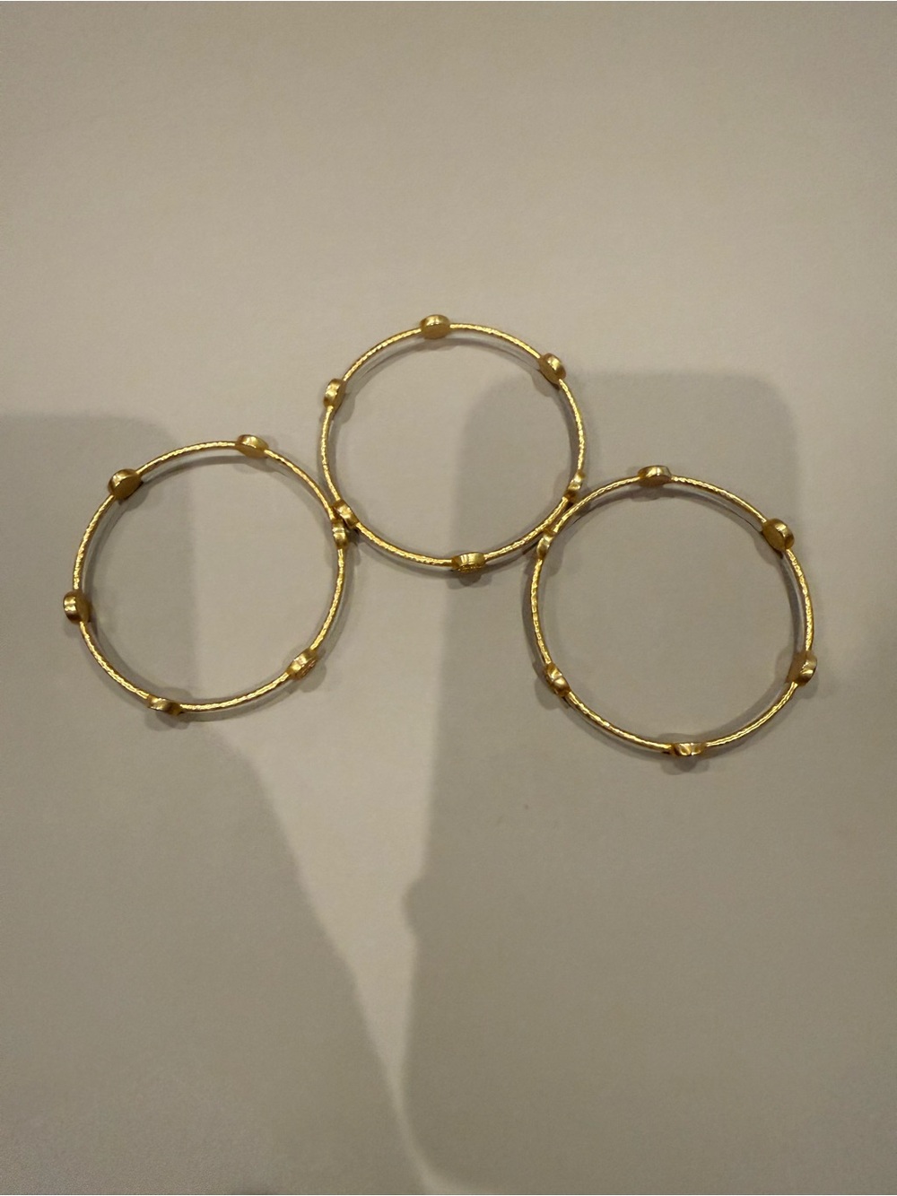 Julie Vos 24K gold plate Stackable Bangle Trio